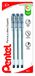 Pentel Superb Zwart Stick balpen Fijn 3 stuk(s)