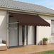 Maison Exclusive - Parasol à commande manuelle, marron, 300 cm