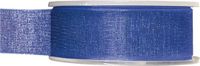 Merkloos Organza Sierlint - Blauw - 2,5 cm x 20 meter