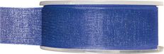 Merkloos Organza Sierlint - Blauw - 2,5 cm x 20 meter