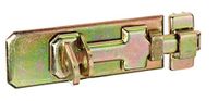 Alberts GAH Alberts 123086 veiligheidssluitgrendel met platte greep en bevestigde lus | galvanisch verzinkt, gechromateerd | plaat 140 x 55 mm