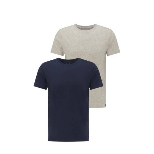 Lee T-shirt (set van 2) grijs/blauw