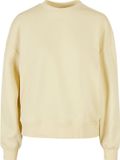 Build your Brand Ladies Oversized Crewneck Sweatshirt BY212 - SOFT YELLOW - XXL