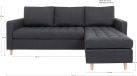 Banquette d'angle Petter - Gris foncé - Rétro et vintage - 4 places