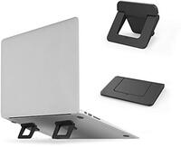 DolDer Laptopstandaard, opvouwbaar, onzichtbare koeling, mini-notebook, kleefpads, houder voor laptop, MacBook en bluetooth-toetsenbord