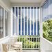 Maison Exclusive - Store extérieur, bloque 90% des rayons UV, rayé bleu et blanc, 60 x 230 cm, HDPE