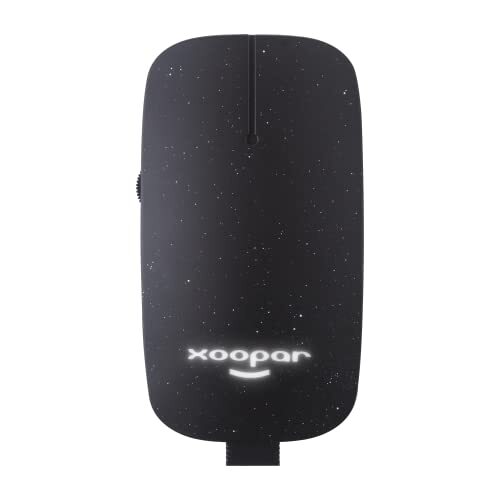 Xoopar Draadloze muis 2,4 G - muis zonder batterijen - Bluetooth muis oplaadbaar - muis met computer - Ultra Slim - Pokket Eco Black