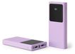 Forever COLORUM Power Bank iPhone,iPad, Samsung, Xiaomi 10 000 mAh USB-C, microUSB, avec 2 sorties, charge rapide, fonction lampe de poche CPB10-10 Lavande