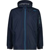 CMP Waterdichte jas met capuchon voor heren, zwart blauw, maat 50