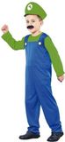 Fyasa Super loodgieter kostuum - groen - videogame karakter - voor kinderen 128/140