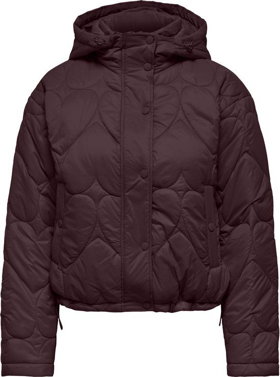ONLY CARMAKOMA CARTAHIA LW HEART HOOD JACKET OTW Meisjes Gewatteerde jas Fudge