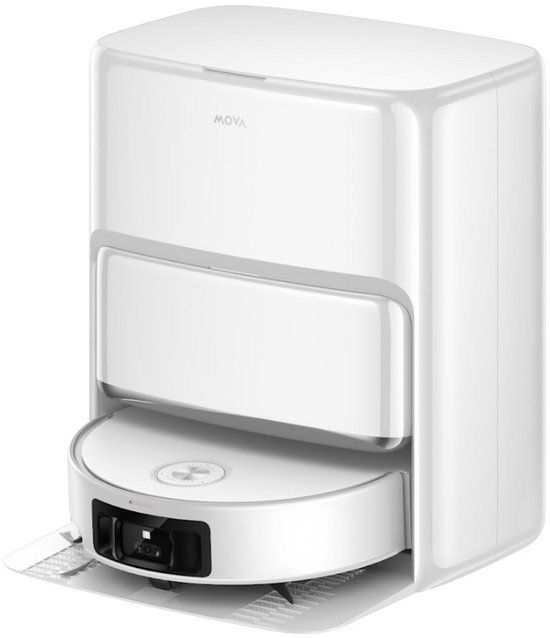 MOVA Z60 Ultra Roller Standalone Robotstofzuiger met Dweilfunctie - 26.000 Pa Zuigkracht - Zelfreinigend Station & Tapijtbeveiliging - Geschikt voor huisdierharen, alle vloertypen en tapijten