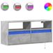vidaXL TV-wandmeubel met LED-verlichting, betonkleur, 100x31x45 cm