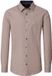 CASA MODA Sport casual fit overhemd - twill - donkerblauw - wit en beige dessin