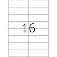 HERMA Premium - Papier - mat - permanent zelf-klevend - wit - 105 x 37 mm 1600 etiket(ten) (100 vel(len) x 16 gelamineerde etiketten