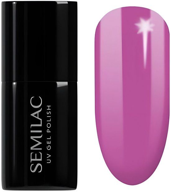 Semilac Neon Pink Punch - Hybride Nagellak - Roze, 7 ml