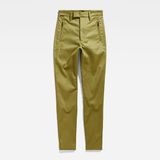 G-Star Weld High Skinny Chino Dames Joggingbroek Katoen Elastaan Fresh Army Green Maat 29/30