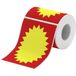 NIIMBOT 1EA041540033 Rol met etiketten 107 mm x 0.15 m Rouge, Jaune 50 pièce(s) Étiquettes universelles