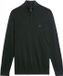 Lyle & Scott Tonal Eagle Merino Quarter Zip Jumper Zwart