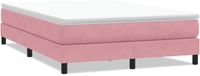 vidaXL Boxspringbed zonder matras, fluweel, roze, 160x220 cm