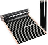 Merkloos Infrarood Verwarmingsfolie Elektrische Vloerverwarming 220 W/m² 2 x 0,5 m Zwart