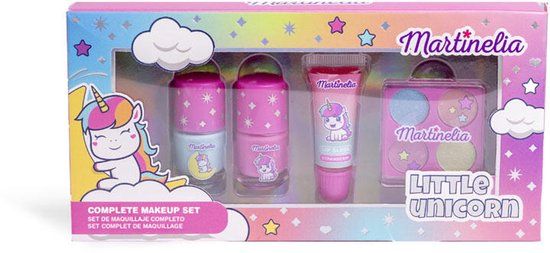 Martinelia Make-up Set - Make-up voor Kinderen - 4 Delen, Lipgloss, Nagellak, Oogschaduw