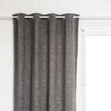 Atmosphera Zuri Velvet Curtain - 140x260cm - Grey