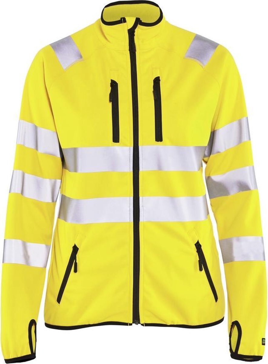 Blåkläder 4926-2512 Dames Softshell jack High Vis Geel maat L