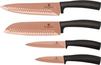 BERLINGERHAUS Set de couteaux antiadhésifs, 4 pièces, or rose, modèle BH-2385