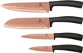 BERLINGERHAUS Set de couteaux antiadhésifs, 4 pièces, or rose, modèle BH-2385