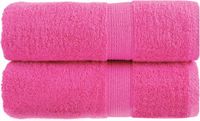 vidaXL Premium washandjes SOLUND Roze 2 stuks 30x30 cm 600 g/m2
