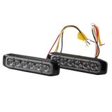 HELLA 2XD 014 562-811 LED-Flitslamp - BST-Slim - 12/24V - Blauw - Opbouw/Schroefaansluiting - Kabel: 250mm - Stekker: open kabeleinden - Set
