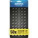 ABSINA Set van 50 verschillende knoopcellen, 10 x AG1 LR621, AG4 LR66, AG10 LR1130/15 x AG3 LR41/5 x AG13 LR44, knoopcellen, assortiment 1,5 V, platte batterijen, batterij horloge