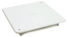 Dietzel PVC-randafdekking, blanc, type AK/RD, pour boîte de 100x100 mm, 1 pièce.