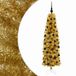 vidaXL - Kunstzinnige - Slanke - Kerstboom - met - Ballen - 180 - cm - 300 - LED's
