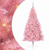 vidaXL - Plastique - Pré-éclairé - Sapin de Noël - avec - 300 - LED - Rose - 240 - cm - PVC