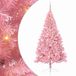 vidaXL - Plastique - Pré-éclairé - Sapin de Noël - avec - 300 - LED - Rose - 240 - cm - PVC