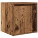 vidaXL - Nachtkastje - wandgemonteerd - 38x34x40 cm - oud - houtkleurig