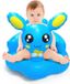Chaise bébé pliable en PVC bleu