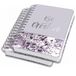 SIGEL JN607 Spiraal notitieboek premium A5, gestippeld, hardover, marmerpatroon, violet/wit, 2 stuks - Jolie