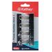 Kathay 86400810 Blister met 8 klemmen, 25 mm, zwart