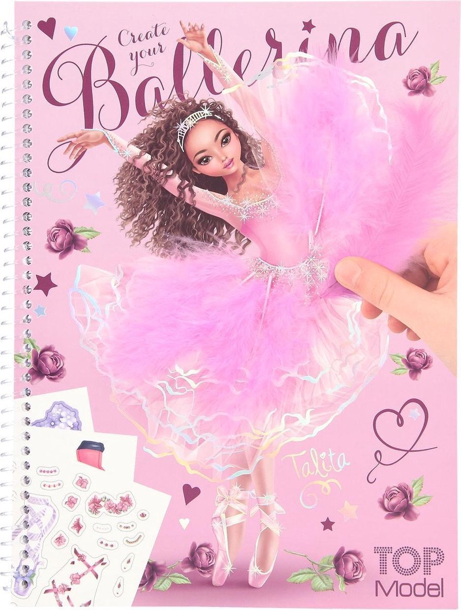 Depesche Create your TOPModel kleurboek met stickers BALLET