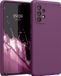 kwmobile hoesje geschikt voor Samsung Galaxy A52 / A52 5G / A52s 5G - Hoesje met siliconen coating - Smartphone case in magenta-lila