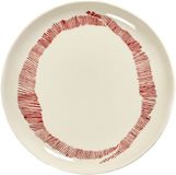 Serax - Ottolenghi Feast - Bord M - Wit/Rood - 22 Ø - 2 stuks