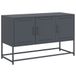 Meuble TV 100,5x39x60,5 cm acier couleur anthracite