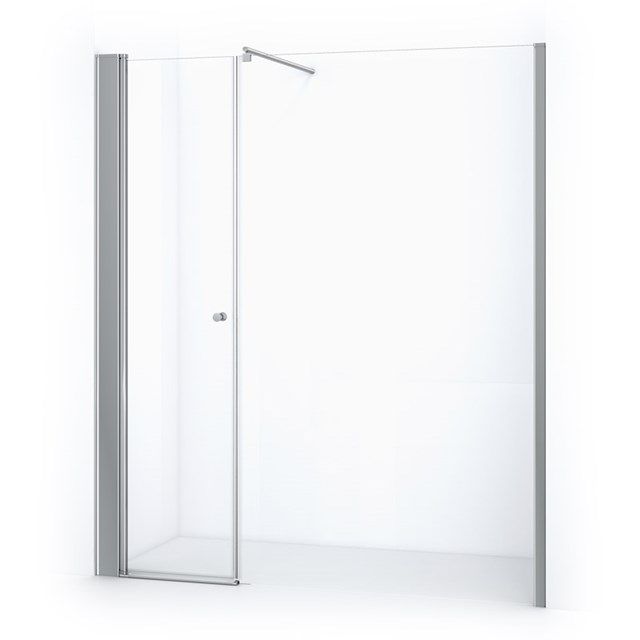 Maxaro Douchewand met Draaideur Zircon Comfort 180cm Chroom - 6095817557582