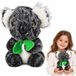 Lean toys Koala en peluche avec écharpe verte – peluche/mascotte grise (22 cm)
