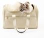Merkloos Kattentransporttas met raam, kleur zand