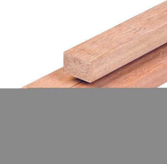 Tuindeco Balk geschaafd 44x88mm Hardhout 4.4x8.8x430cm