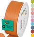 Halbach Seidenbänder Cadeaulint | breedte 40mm lengte 25m | lint made in Germany | cadeaulinten in verschillende kleuren en breedten, perfect voor verpakking en decoreren, kleur: cognac